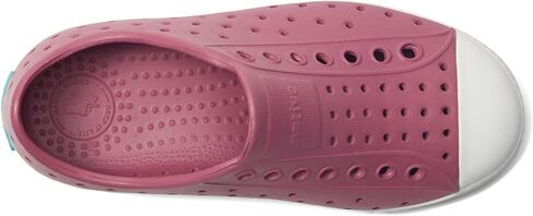 Native Shoes Kids Jefferson (طفل صغير/طفل صغير) - الجزء العلوي والبطانة من مادة EVA - ثقوب للتحكم في درجة الحرارة موجة زرقاء/أصفر حبوب اللقاح 7 طفل صغير M in Kuwait