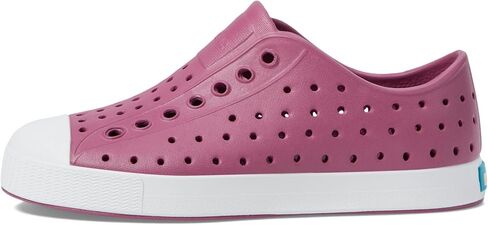 Native Shoes Kids Jefferson (طفل صغير/طفل صغير) - الجزء العلوي والبطانة من مادة EVA - ثقوب للتحكم في درجة الحرارة موجة زرقاء/أصفر حبوب اللقاح 7 طفل صغير M in Kuwait