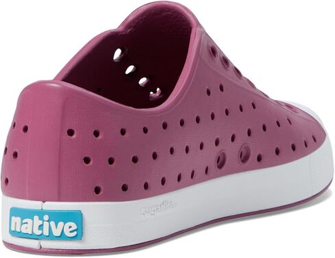 Native Shoes Kids Jefferson (طفل صغير/طفل صغير) - الجزء العلوي والبطانة من مادة EVA - ثقوب للتحكم في درجة الحرارة موجة زرقاء/أصفر حبوب اللقاح 7 طفل صغير M in Kuwait