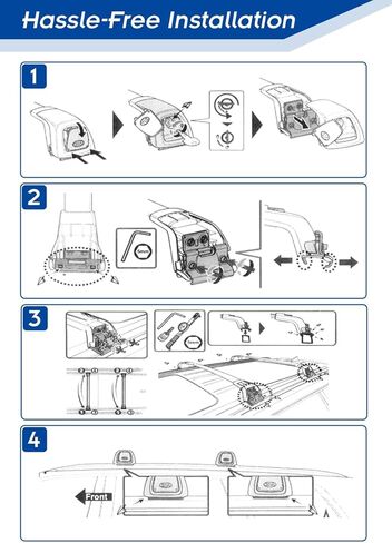 أرفف سقف مطورة بوزن 220 رطلًا من Adventure لسيارة Hyundai Santa Cruz 2021-2024، قضبان متقاطعة من الألومنيوم قابلة للقفل لملحقات قوارب الكاياك والدراجات والتزلج على الجليد in Kuwait