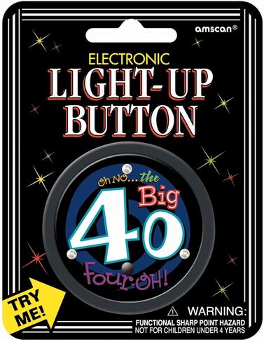 زر AMSCAN Electronic Light-Up 2.5 "-التل 40 in Kuwait