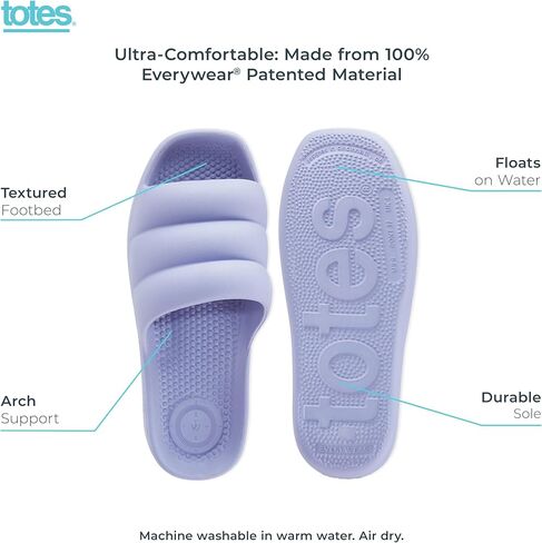 totes Women's Everywear Puffy Slide Sandal in Saudi Arabia