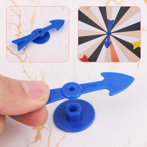 12PCS Arrow Game Spinners ، Spints Placium Planch على شكل V Game Spinners قطع بديلة لألعاب الطاولة ، مشاريع DIY ألعاب الطاولة (Cyan ، Blue ، Red ، White) in Saudi Arabia