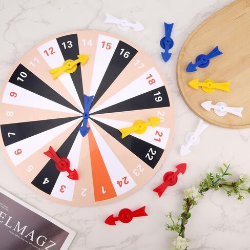 12PCS Arrow Game Spinners ، Spints Placium Planch على شكل V Game Spinners قطع بديلة لألعاب الطاولة ، مشاريع DIY ألعاب الطاولة (Cyan ، Blue ، Red ، White) in Saudi Arabia