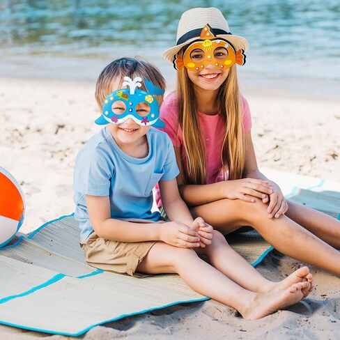 30PCS DIY Paper Mask Craft Kits with Diamond Sticker ، Under the Sea Party Comply Form Taving for Girls Boys Kids Birthday School School Activity (Axolotl Animals) in Kuwait