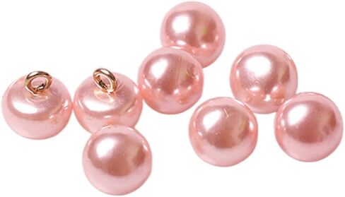 8 Pcs 10mm Pearl Mushroom Buttons Exquisite Sliver Grey Resin Sewing Buttons DIY Knitted Coat Dress Shawl Accessories for Women Girls in Saudi Arabia