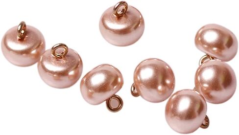 8 Pcs 10mm Pearl Mushroom Buttons Exquisite Sliver Grey Resin Sewing Buttons DIY Knitted Coat Dress Shawl Accessories for Women Girls in Saudi Arabia