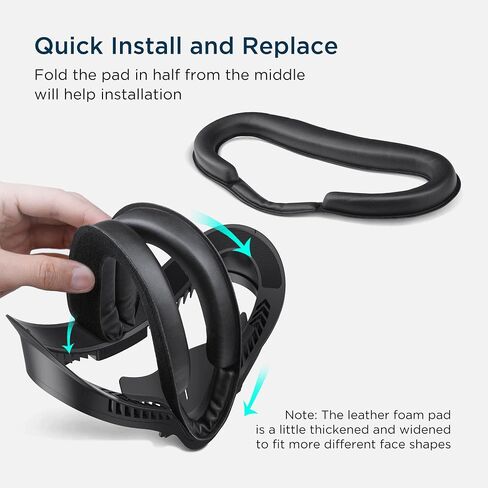 KIWI design Comfort Face Cushion Pad Compatible with Quest 2 Accessories, Breathable Facial Interface and Glasses Spacer in Saudi Arabia