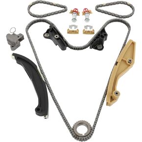 SCITOO 13-PC Set Engine Timing Chain Kit FIT for Ford F-150 Explorer Mustang Edge Transit-250 350 Taurus Flex for Lincoln MKZ MKX MKS