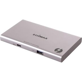 EDiMAX 5-in-1 Thunderbolt 4 Mini Slim Dock, 40Gbps, 3X 15W TB4 Ports, Single 8K@60Hz or Triple 4K Display, TD-405BP