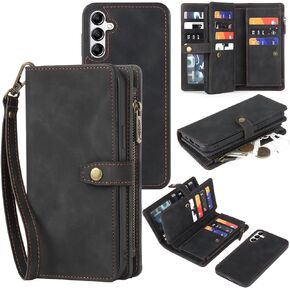for Samsung Galaxy A14 5G Wallet Case,Shockproof Protective Leather, Magnetic Flip,Detachable Phone Case with Card Holder &Strap for Women/Men(Blue)