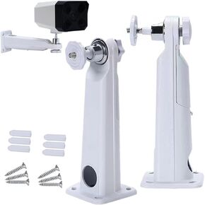 2 Pack Adjustable Wall Metal Metal Bracket,Aluminum Alloy Mount Compatible with Arlo, Arlo Pro 2 3, Arlo Ultra CCTV Cameras and Other Cameras with 1/4 Screw Head
