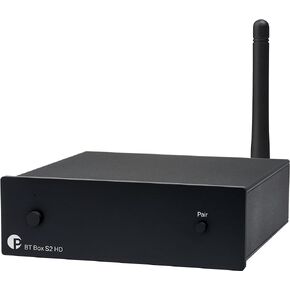 جهاز استقبال الصوت Pro-Ject BT Box S2 HD عالي الوضوح بتقنية البلوتوث 5.0 AptX-HD (أسود)