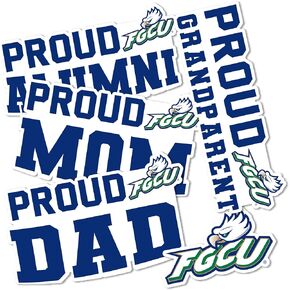 Desert Cactus Florida Gulf Coast University Eagles Sticker Vinyl Decal Laptop Water Bottle Car Scrapbook (Family Full Sheet)