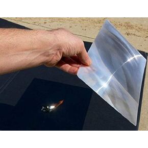 8.3" x 11.75" LARGE 3X Fresnel Lens FULL PAGE Magnifier -- Solar Oven/DIY Projection TV PLANS (1 pack PREMIUM GRADE Large Lens)