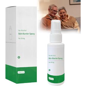 No Sting Barrier Film Spray 1 oz, Skin Barrier Spray for Protection Around Stoma, Wounds and Etc, No-Alcohol Skin Prep Spray, Colostomy Supplies (1 Pcs)