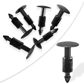 6 Pack Christmas Tree Plugs, Compatible with 2004-08 F150 And Lincoln Mark LT Windshield Wiper Cowl Vent Grille Panel Hood Retainer Clips Retaining Pins, Car Plastic Rivets Retainers Screw.