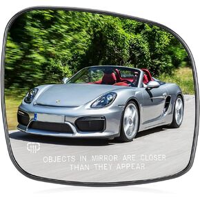 Passenger Right Side Heated Mirror Glass without Automatic Dimming for 2008-2016 Chrysler Town & Country for Dodge Grand Caravan for RAM CV for 2009-2014 Routan, Replaces 68026176AB, CH1325107