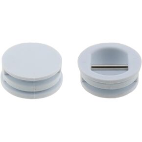 E-outstanding Surf Leash Plug 2PCS 30x12.5mm/1.18x0.5inch Surfboard Longboard Leash Plug White Boat Plug Plastic Round Board Cup Plug