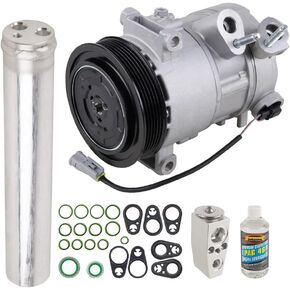 AC Compressor & A/C Kit For Jeep Compass & Patriot - Includes Drier, Expansion Valve, PAG Oil & O-Ring Seals - BuyAutoParts 60-85884RK New