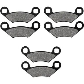AHL Front and Rear Brake Pads for Polaris 500 550 800 850 1000 XP Sportsman Forest XP Touring X2 H.O. EPS SP Scrambler High Lifter 2009 2010 2011 2012 2013 2014 2015 2016 2017 2018