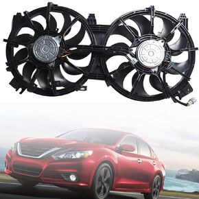 Dual Radiator Condenser Cooling Fan Assembly Replacement for 2007-2018 Altima Sedan/Coupe Maxima 12V 21481JA000 NI3115134 31555035000 620-453