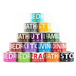 750 Labels for Moving Boxes. 4 Bedroom House. 50 Labels Per Room, 15 Color Coded Rolls. Fragile Label Included for Moving Boxes, Moving Supplies, Wardrobe Boxes, Apartment Sticker, Bed, Bath