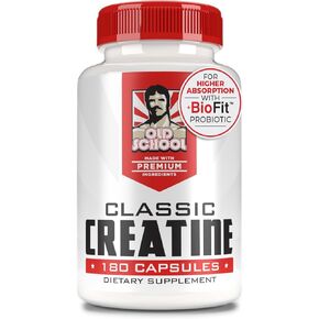 Creatine Monohydrate Capsules - 5000mg + BioFit™ (Max Strength) Supports Muscle Growth & Recovery, Performance, Cognitive Health - Creatine Pills for Men & Women - Made in USA + 180 V Capsules