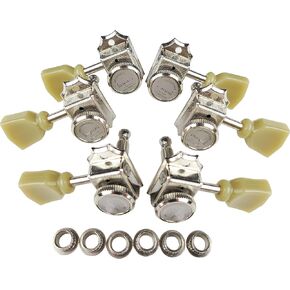 Kaynes 3x3 Guitar Lock String Tuning Pegs – Gold Vintage Deluxe Style Locking Tuners Keys Machine Heads Tuners for Les Paul LP SG Style Electric or Acoustic Guitar (Golden)