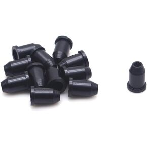 12Pcs Guitar Ferrules Through-Body String Mounting Ferrules for Guitar Replacement(Black)