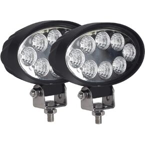 Oval Led Flood Light 12v/24v,JASLITE 2PACK 5.5In 24W Led Light Bar Cab Rear Led Work Light Waterproof for Tractor,Truck,Offroad 4x6,Motorcycle,SUV,ATV,UTV,Pickup