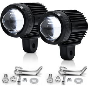 4WDKING Motorcycle Fog Light 2 Inch Amber White LED Strobe Pods Offroad Work Lights Spot Driving Light For Truck SUV UTV ATV Tractor,2PCS