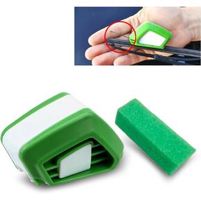 1 PC Car Windshield Wiper Repairer, Wiper Blade Cutter Quick Repairer, Extend Wiper Life DIY Smart Repair Tool with Cleaning Sponge, Universal Car Repair Maintenance Accessories (Green) in Saudi Arabia