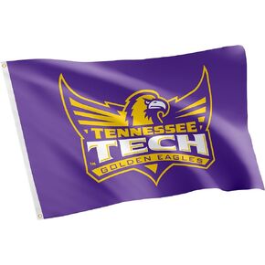 Desert Cactus Tennessee Technological University Flag TTU Golden Eagles Tech Flags Banners 100% Polyester Indoor Outdoor 3x5 (Style 1)