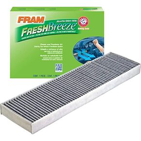 FRAM Fresh Breeze Cabin Air Filter with Arm & Hammer Baking Soda, CF10733 for Select Mini Vehicles , white
