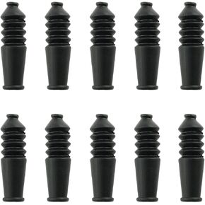 10PCS Bicycle V-Brake Cable Brake Boot Rubber, Brake Boot Rubber, Black