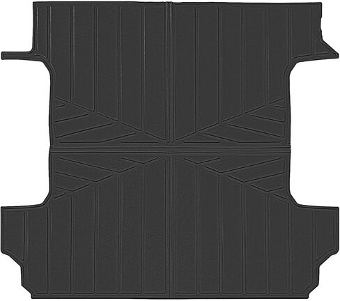 Truck Bed Mats Compatible with 2019-2024 Chevy Silverado 1500 & GMC Sierra 1500 Crew Cab 5.8Ft Short Bed, TPE All-Weather Rubber Truck Bed Liner Pickup Truck Accessories in Saudi Arabia