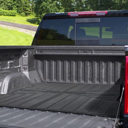 Truck Bed Mats Compatible with 2019-2024 Chevy Silverado 1500 & GMC Sierra 1500 Crew Cab 5.8Ft Short Bed, TPE All-Weather Rubber Truck Bed Liner Pickup Truck Accessories in Saudi Arabia