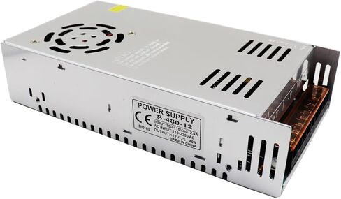 محول جهد كهربائي 12 فولت 40 أمبير 480 وات تيار مستمر إلى تيار متردد 110 فولت/220 فولت، تحويل مصدر الطاقة (SMPS)، مصدر طاقة 12 فولت لشريط ضوء LED، نظام أمان كاميرا CCTV، مشروع الكمبيوتر in Kuwait