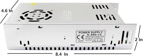 محول جهد كهربائي 12 فولت 40 أمبير 480 وات تيار مستمر إلى تيار متردد 110 فولت/220 فولت، تحويل مصدر الطاقة (SMPS)، مصدر طاقة 12 فولت لشريط ضوء LED، نظام أمان كاميرا CCTV، مشروع الكمبيوتر in Kuwait