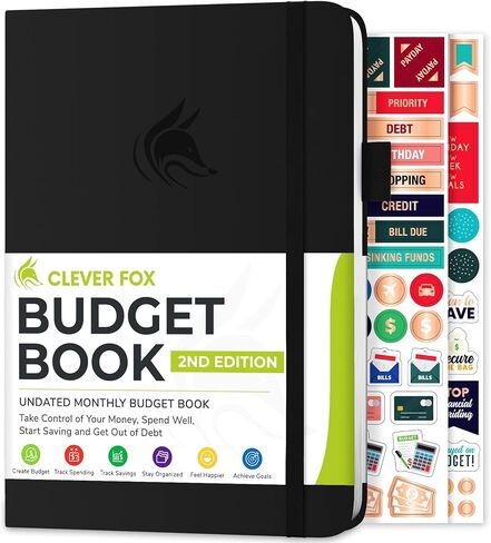 Clever Fox Budget Book 2.0 – Simple Budgeting Planner for Beginners – Financial Notebook with Money Spending, Debt & Bill Tracker (Hot Pink) in Kuwait