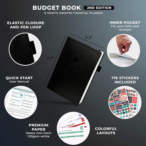 Clever Fox Budget Book 2.0 – Simple Budgeting Planner for Beginners – Financial Notebook with Money Spending, Debt & Bill Tracker (Hot Pink) in Kuwait