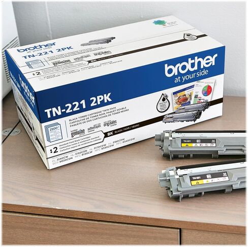 Brother Genuine Standard-Yield Black Toner Cartridge Twin Pack TN221 2PK in Saudi Arabia