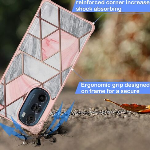 حافظة محفظة Tekcoo لهاتف Motorola Edge+ 2022 | موتو ايدج بلس 5 جي يو دبليو 2022 | ايدج 30 برو | X30 | XT2201 حامل بطاقات الائتمان من جلد البولي يوريثان، غطاء فليب للحمل [حافظات صلبة مغناطيسية قابلة للفصل] رخامي in Kuwait