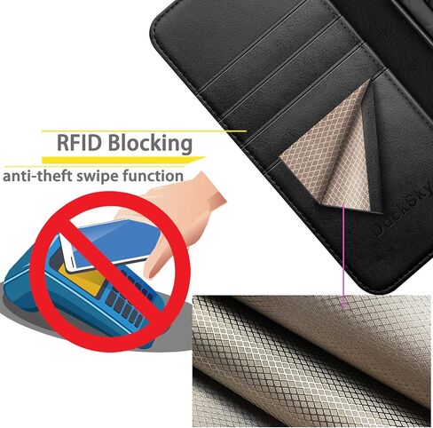 حافظة محفظة جلدية أصلية للغاية لهاتف سامسونج جالاكسي S22 【حجب RFID 】 【4 حامل بطاقة الائتمان 】 【جلد حقيقي 】 حافظة هاتف قابلة للطي قابلة للطي غطاء حماية للنساء والرجال لهاتف S22Ultra بني فاتح in Saudi Arabia