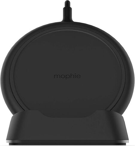 حامل مكتب Mophie Charge Stream مصنوع لهاتف Apple iPhone Xs/X، وiPhone Xs Max، وiPhone XR، وiPhone 8 Plus، وiPhone 8، وSamsung، والأجهزة الأخرى التي تدعم Qi - أسود (409901555) in Kuwait