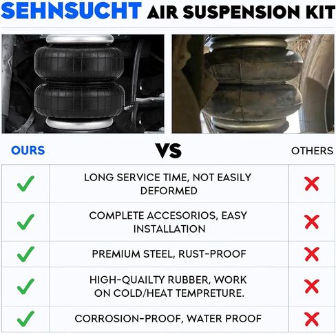 Air Spring Bags Suspension Kit Fit for Ford for F150 F-150 4WD RWD 2015-2023, Offer 5000lb Capacity Rear Air Spring kit Replace for W217602582 in Saudi Arabia