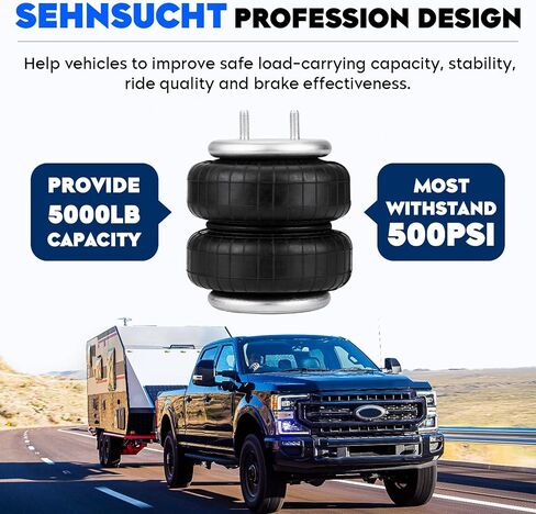 Air Spring Bags Suspension Kit Fit for Ford for F150 F-150 4WD RWD 2015-2023, Offer 5000lb Capacity Rear Air Spring kit Replace for W217602582 in Saudi Arabia