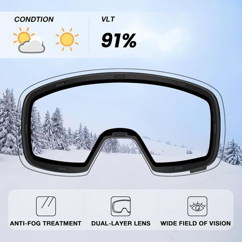 Ski Goggles Replacement Lenses, Extra Snowboard Snow Goggles Lens in Saudi Arabia