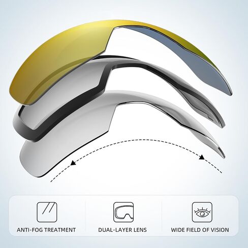 Ski Goggles Replacement Lenses, Extra Snowboard Snow Goggles Lens in Saudi Arabia